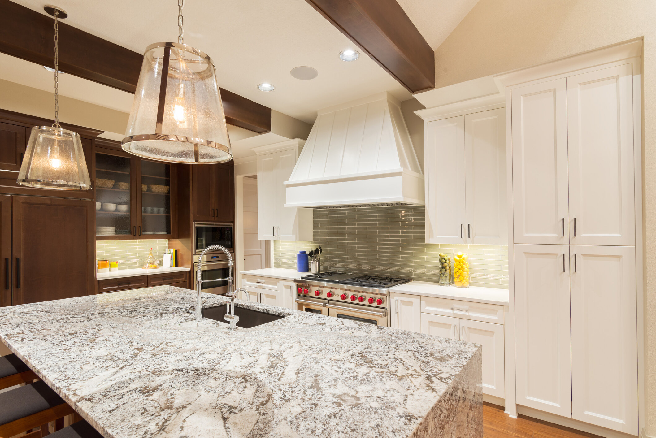 Large Kitchen in Luxury Home with Island